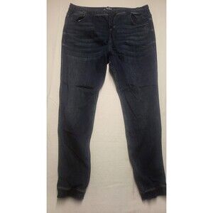 Hollister Womens Jeans Jogger Pull On High Rise Advanced Stretch Blue Size XL